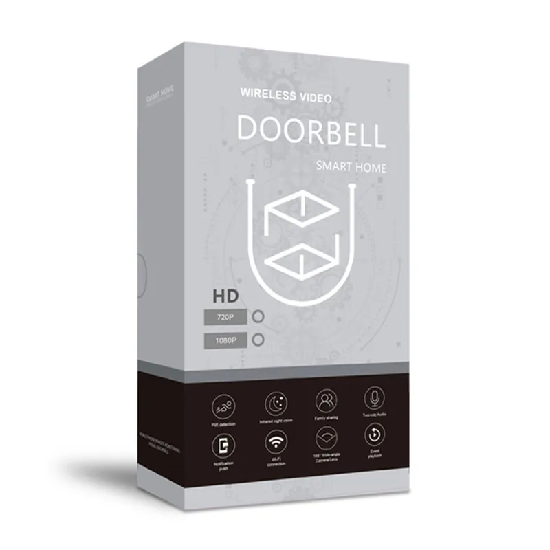 

WIFI video doorbell video recorder M2 intelligent two-way intercom 720P remote monitoring doorbell