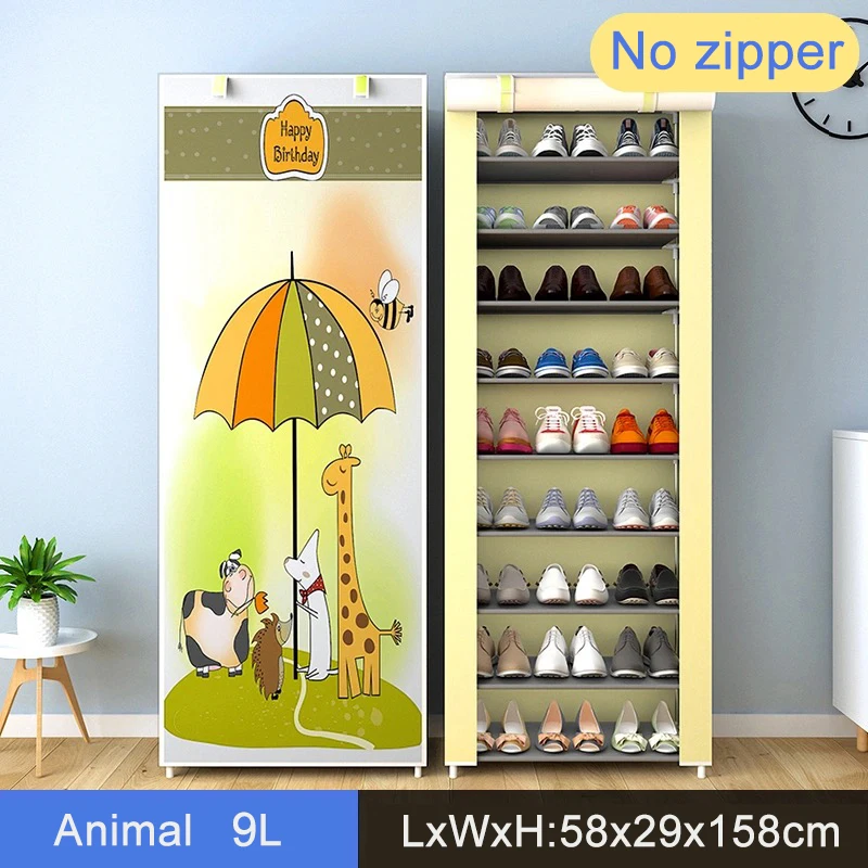 

Multilayer Shoe Cabinet Dustproof Shoes Storage Easy to Install Space Saving Stand Holder Home Dorm Furniture Entryway Shoe Rack