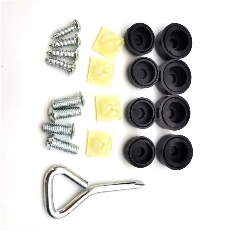 

4Pcs/Set Plate Zinc Alloy Anti-theft Screws Car License Plate Bolts Frame Screws Car Accessories Exteriors Protect Car Styling