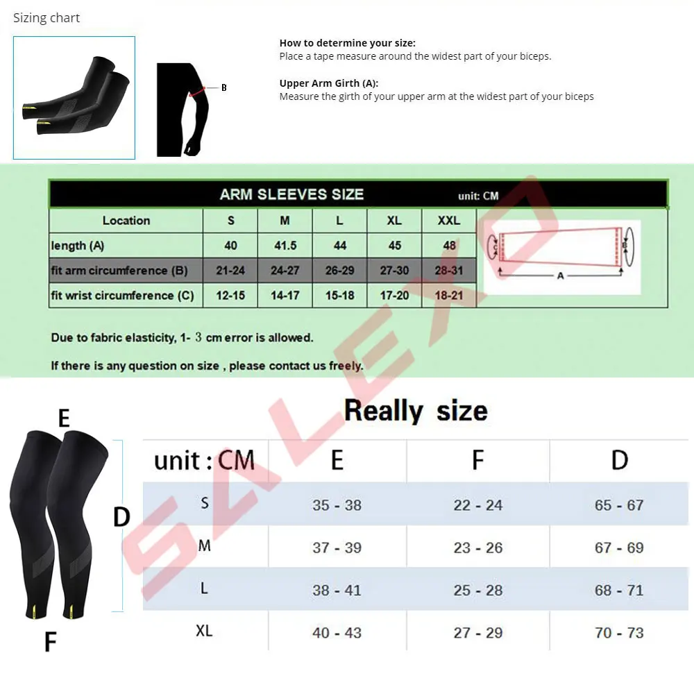 

2021 Pro Team Cosmic Leg Warmers Black UV Protection Cycling Arm Warmer Breathable Bicycle Running Racing MTB Bike Leg Sleeve