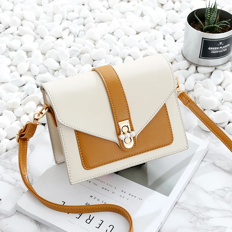 

Color Contrast Women PU Leather Small Handbags Luxury Handbags Women Bags Designer Bag Shoulder Girls Mini Purses and Handbags