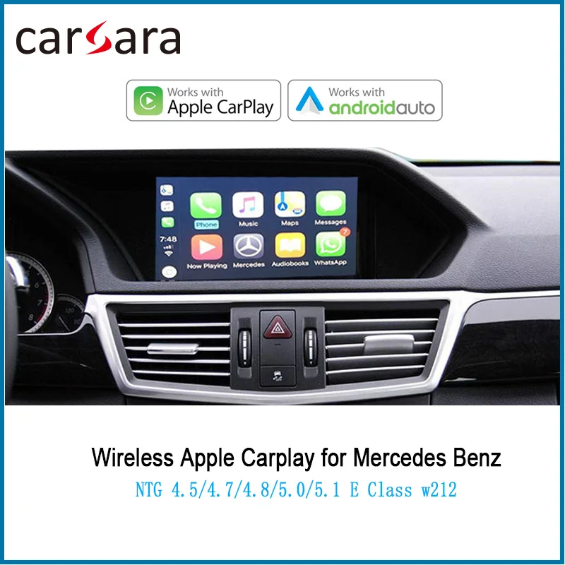 

Merce des wired Android Auto for E Class W212 wireless CarPlay AirPlay Phonelink Box 2010-2015 NTG4.5/4.7 System Voice control
