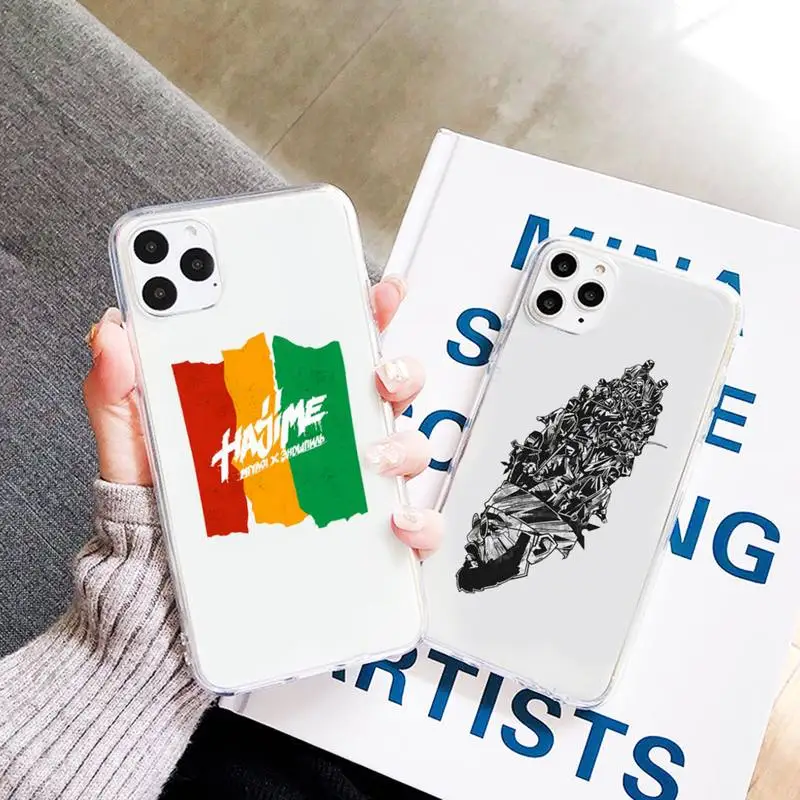 

Hajime MiyaGi Andy Panda Phone Case Transparent for iPhone 7 8 11 12 13 mini pro X XS XR MAX Plus