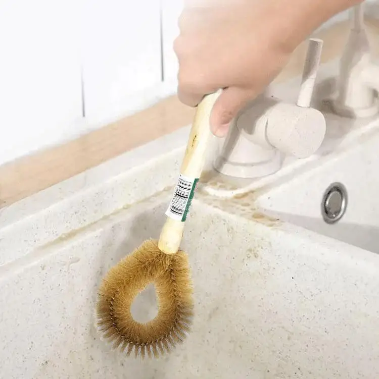 

Bristle Brush Pot Removable Grease-free Brush Kitchen Decontamination Double-Sided Brush Pot Kitchen Cleaning Tools Small Brush