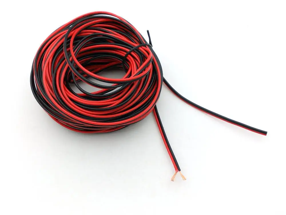 Медная застежка молния 10 м 20AWG (черный + красный)|copper|copper redcopper wire |