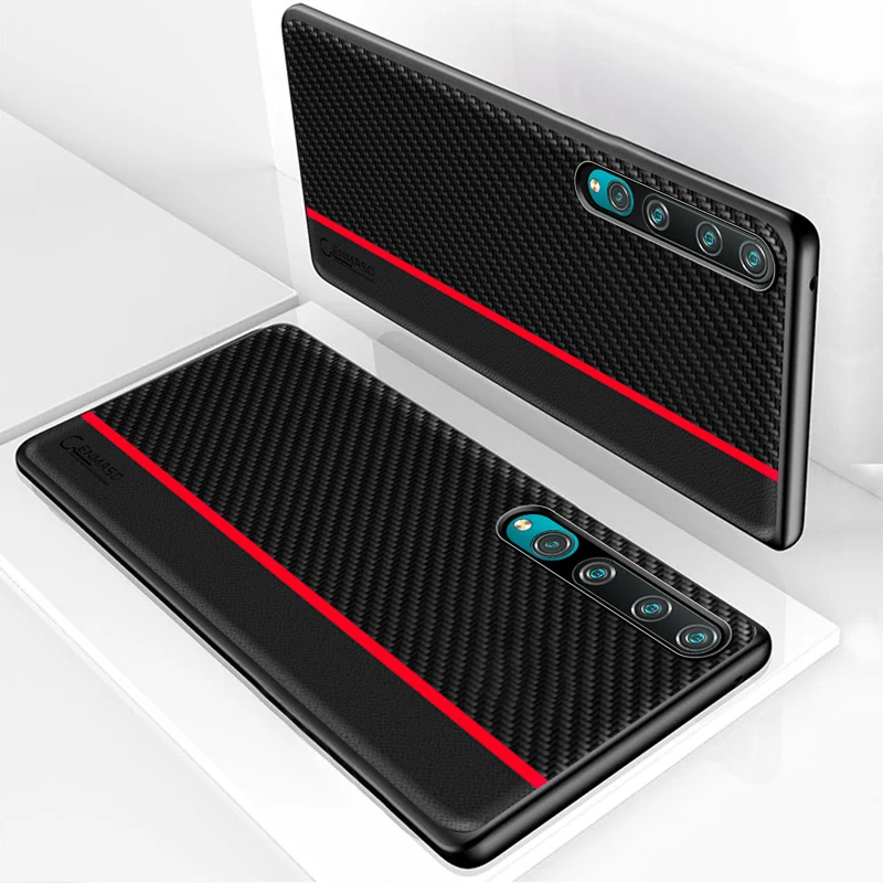 CENMASO для Xiaomi Mi 11 Pro Ультра чехол из углеродного волокна Кожаный 10 Ultra Lite Redmi Note 9 8