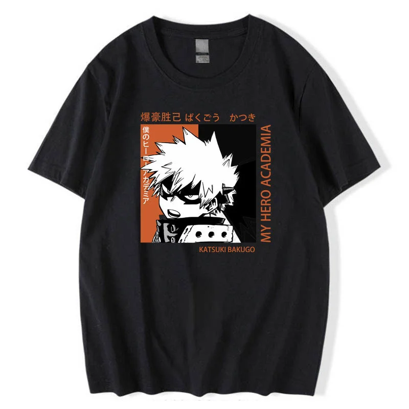 

Футболка My Hero моя геройская Академия Odoroki, симпатичная аниме футболка с мангой, белая хлопковая летняя японская футболка 90-х годов, 2021