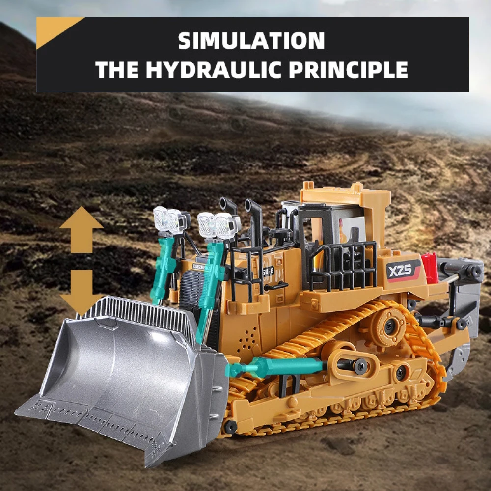 тяжелый бульдозер на радиоу