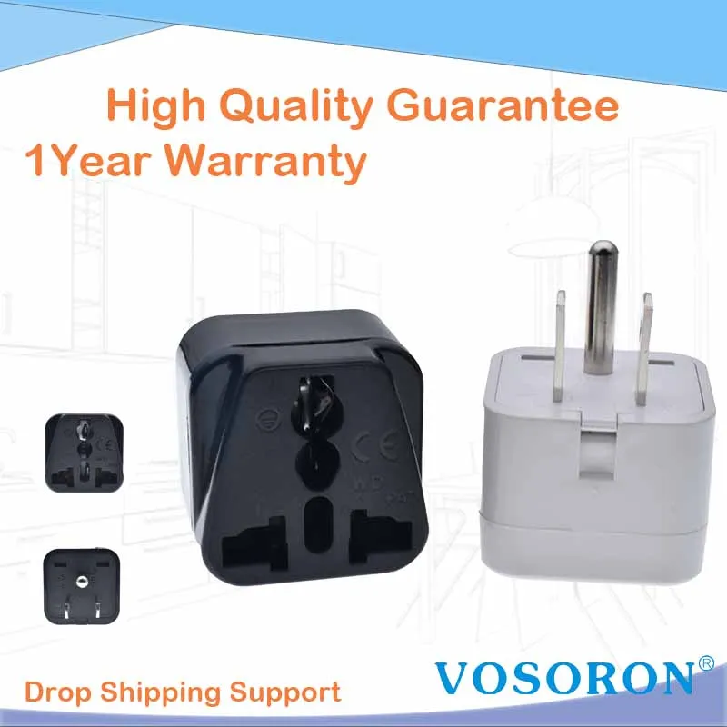 Универсальный адаптер для путешествий из США и Канады (тип B) конвертирует Европу