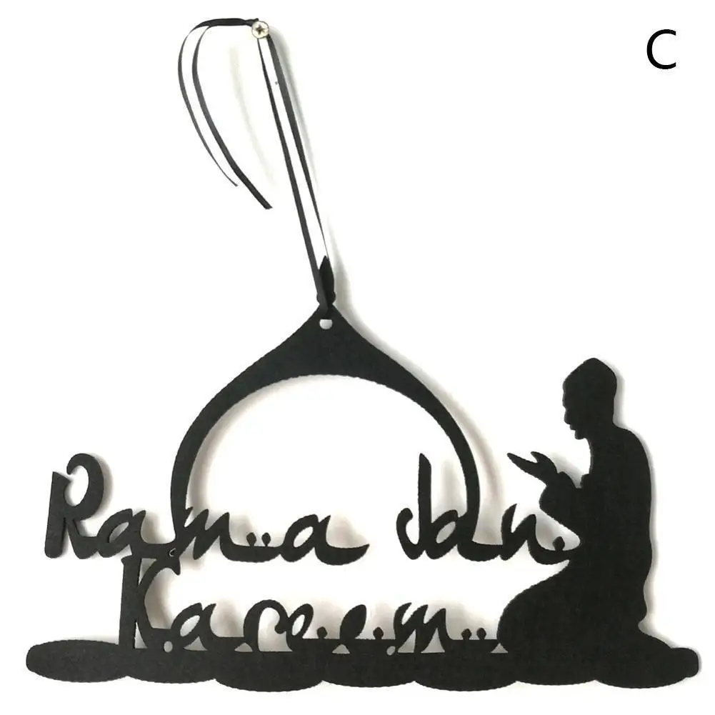 

Mubarak Wooden Pendant withRamadan Decorations For Home Islamic Muslim Party Eid Decor Kareem Ramadan