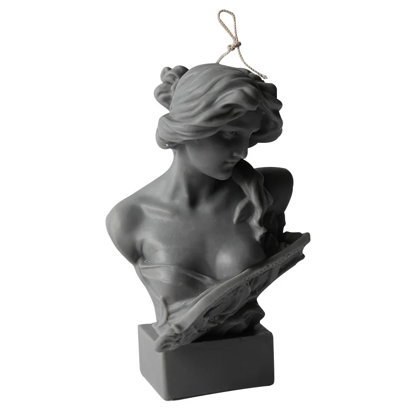 

Woman Candle Mold Greek Culture Home Decoration DIY Material Scented Candle Making Supplies Resin Mold Plaster Mold Home Decor