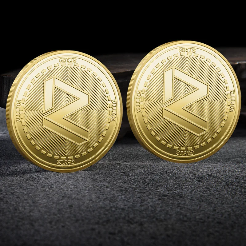 

Byteball Cryptocurrency Coin Silver Gold Plated Souvenir Gift Non-currency Commemorative Coin