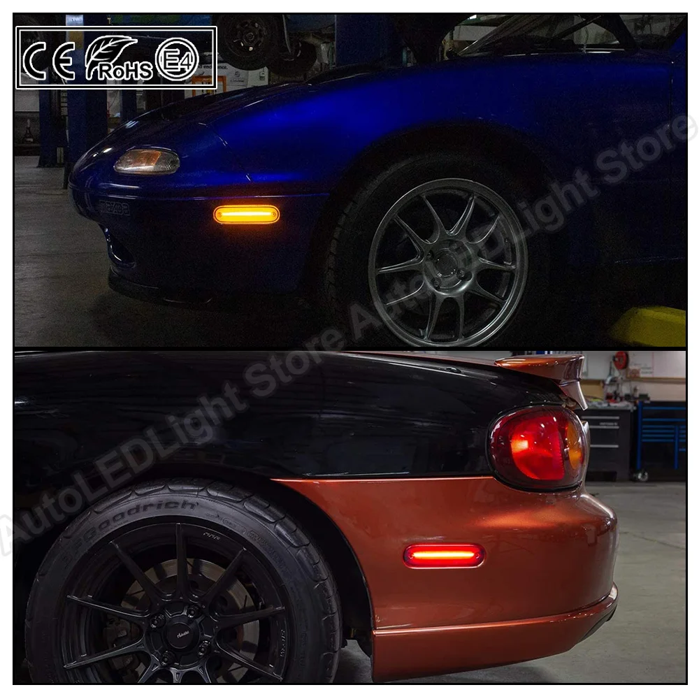 Фото 4 шт. светодиодный, боковой, габаритный фонарь лампа для Мазда Miata MX-5 NA NB 1990 1991 1992 1993 1994 1995 1996 1997 1998 1999 2000 01 02 03 04 05 №5