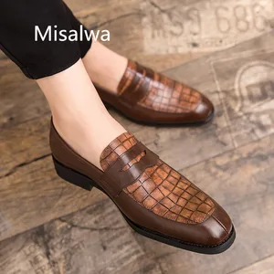 Туфли-Броги мужские, свадебные, зеленые, размера плюс, 38-48