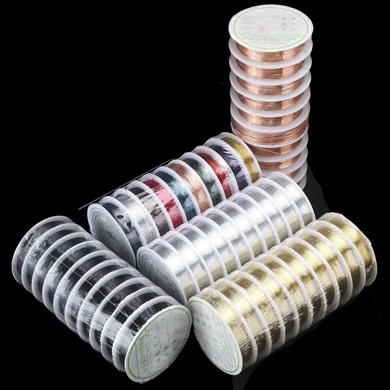 LingXiang 0,2/0,25/0,3/0,4/0,5/0,6/0,8/1,0 мм цветной медный провод аксессуары для изготовления украшений своими руками