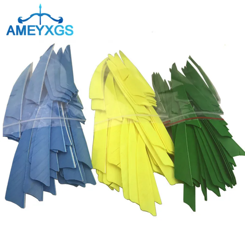 50 шт. 4 &quotстрельба из лука ручной работы оперение Высокая тишина DIY Инструменты