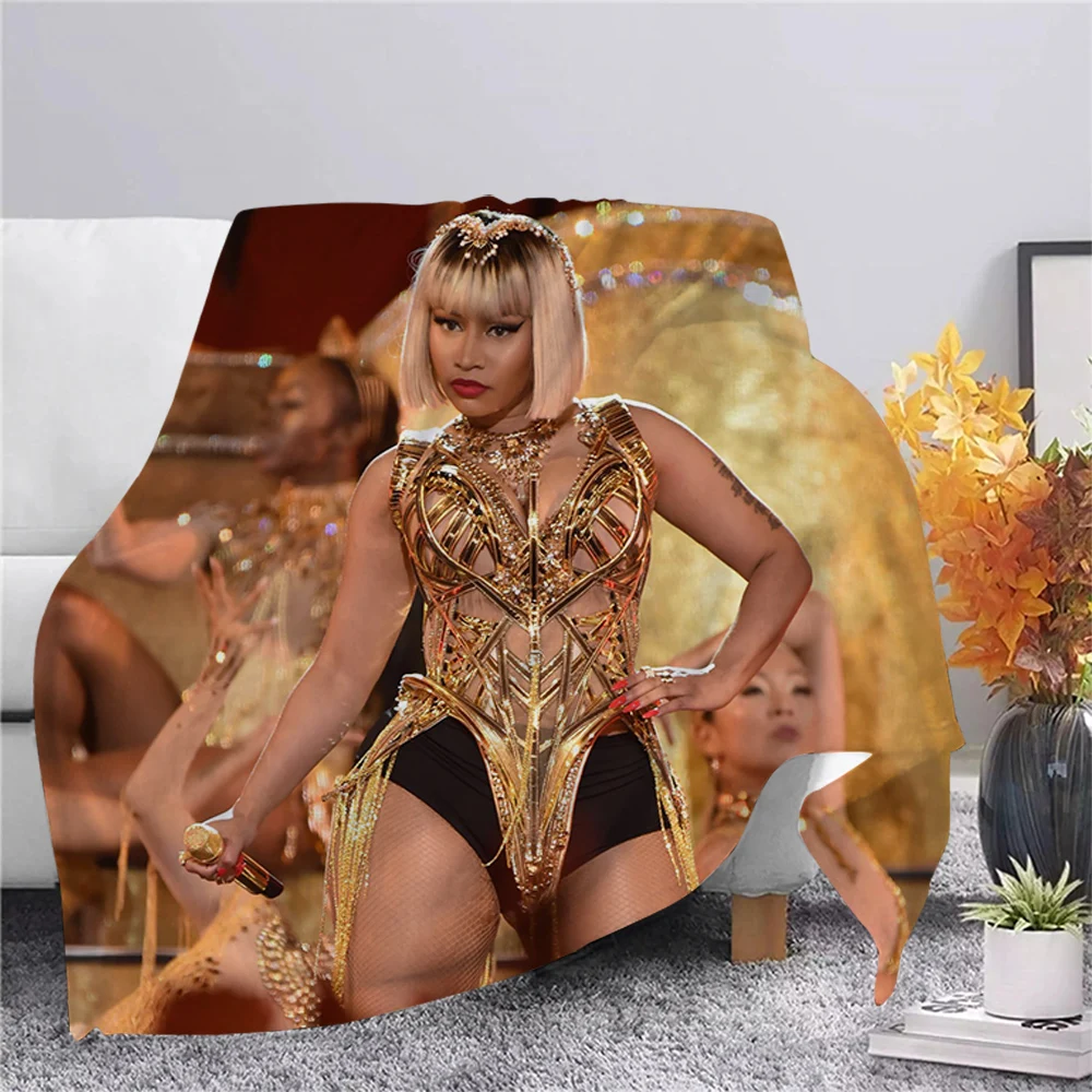 

Фланелевое Одеяло с 3D-принтом Singer Nicki Minaj, дорожное одеяло для дивана, подросткового постельного белья, плюшевое одеяло, Прямая поставка