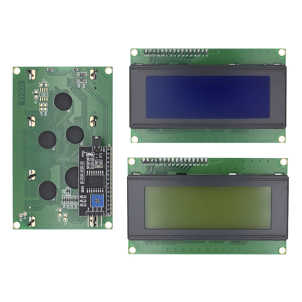 

LCD2004+I2C 2004 20x4 2004A Blue/Green screen HD44780 Character LCD /w IIC/I2C Serial Interface Adapter Module for arduino