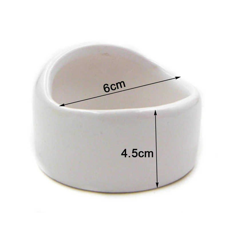 Полукупольная керамическая миска для маленьких домашних животных чтобы не