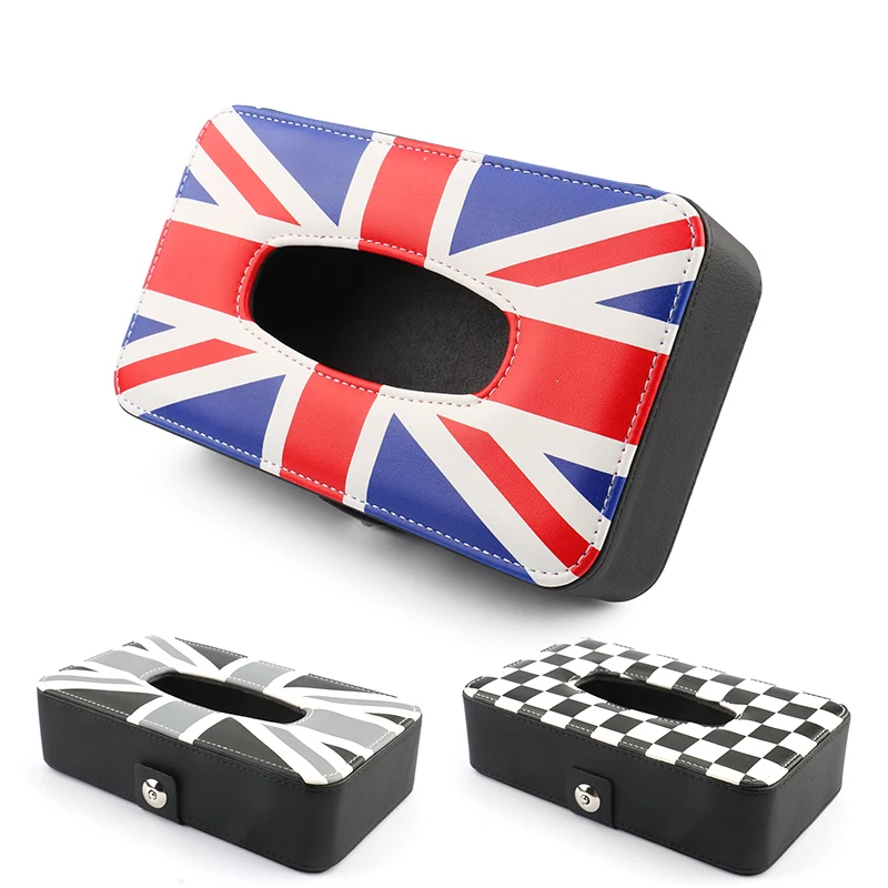 Английский стиль Юнион Джек автомобильная коробка для салфеток печатные