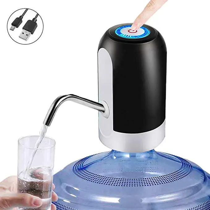 Type B black Бутылка для воды насос usb зарядка автоматический насос для питьевой воды портативный Электрический диспенсер для воды переключатель бутылки для воды - Цвет: Type B black