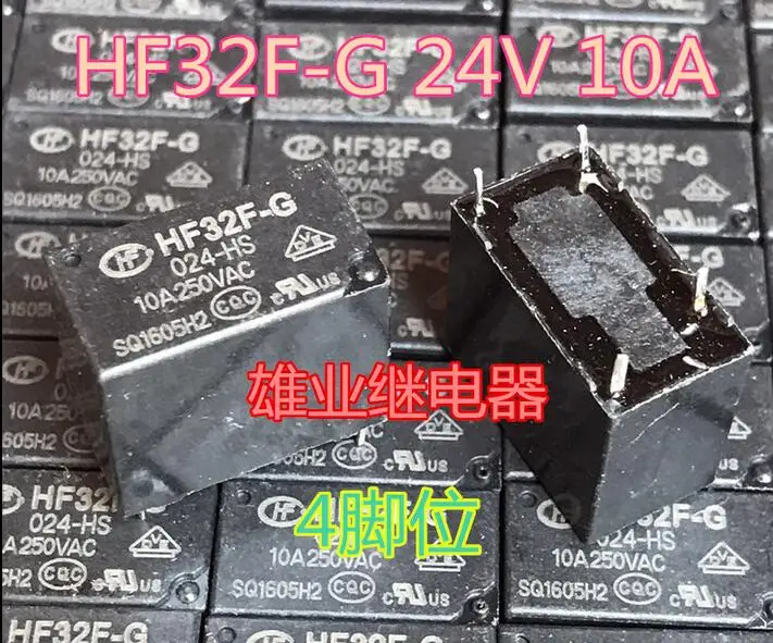 

NEW relay HF32F-G 024-HT HF32F-G-024-HT HF32FG 024HT HF32FG024HT 24VDC DC24V DIP4 20pcs/lot