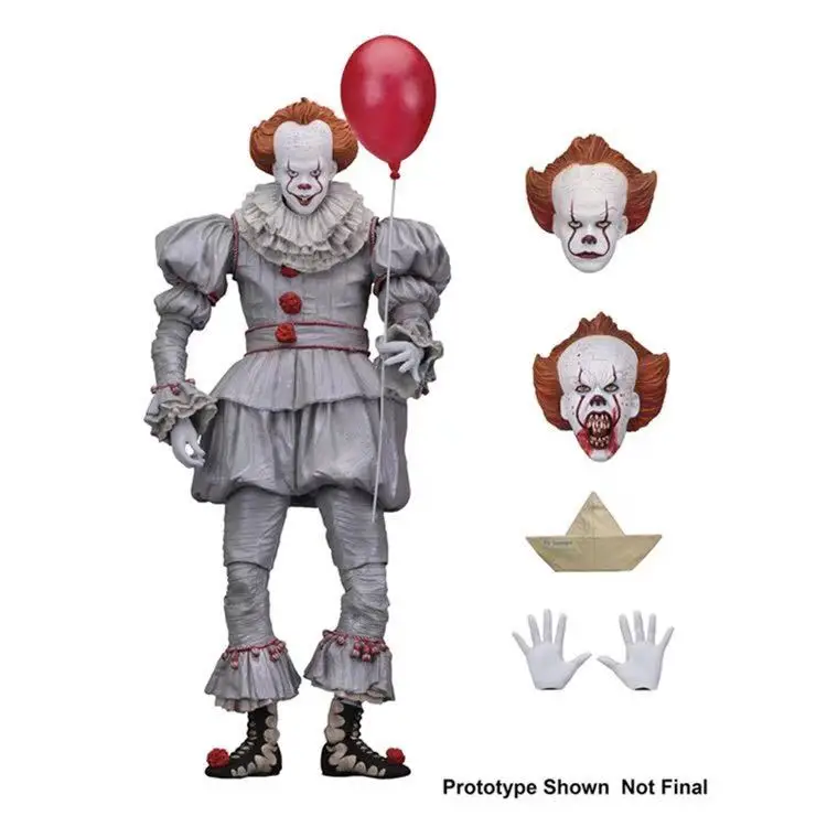 Экшн-фигурка клоуна из ПВХ 18 см NECA фильма ужасов 2017 Ultimate Коллекционная модель