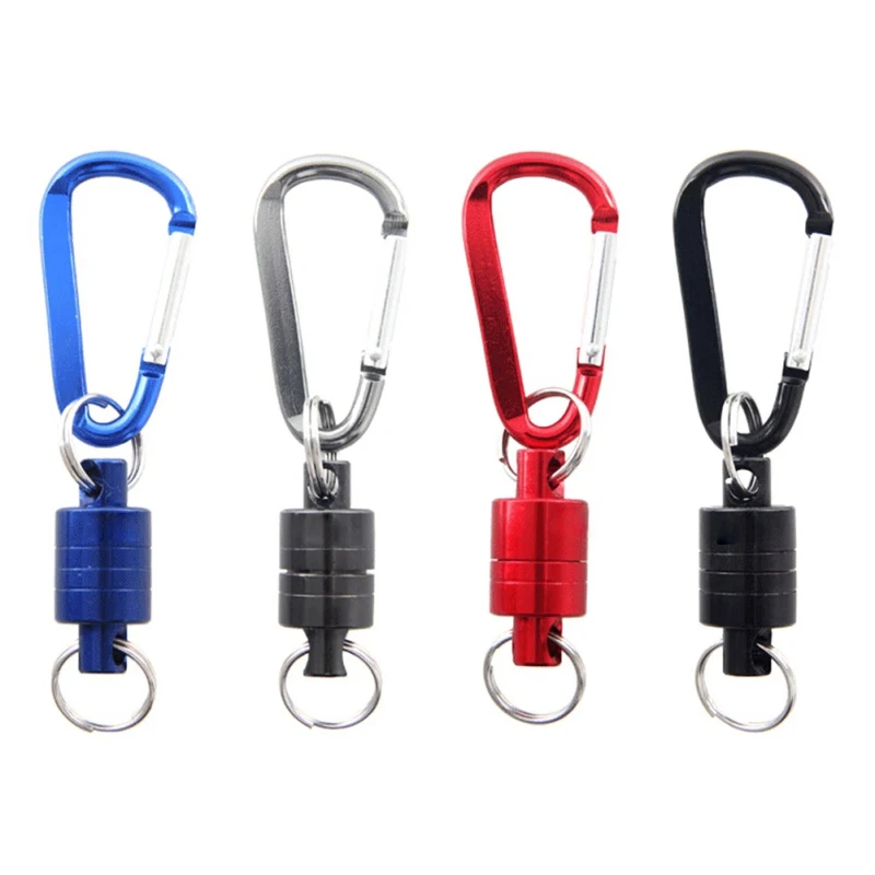 

Fishing Rope With Fast Buckle Magnetic Carabiner Portable Outdoor Fishing Mountaineering Release Retractable Lanyard Hot