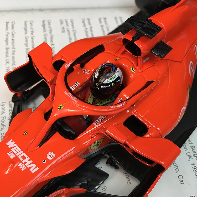 Bburago 1:18 1/18 Ferrari SF71 H Kimi · Raikkonen No7 Формула 1 F1 гоночный автомобиль Транспортное средство литье под давлением дисплей Модель Игрушки для мальчиков детей