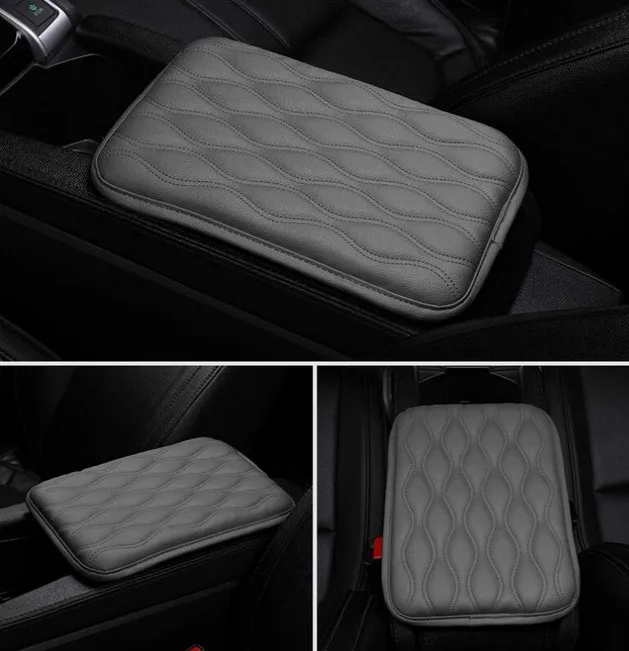 

Comfort Armrest Pad Console Box Car Pu Leather Universal Accessory Auto