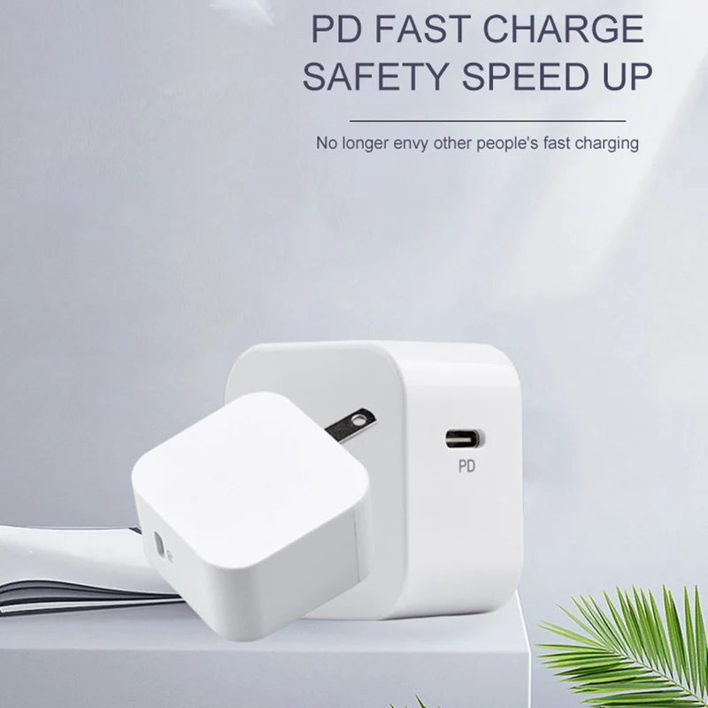 

Type-C PD Charger Adapter 18W 20W For Phone 12 Mobile Phone Fast Charging Charger Head High Temperature Resistance