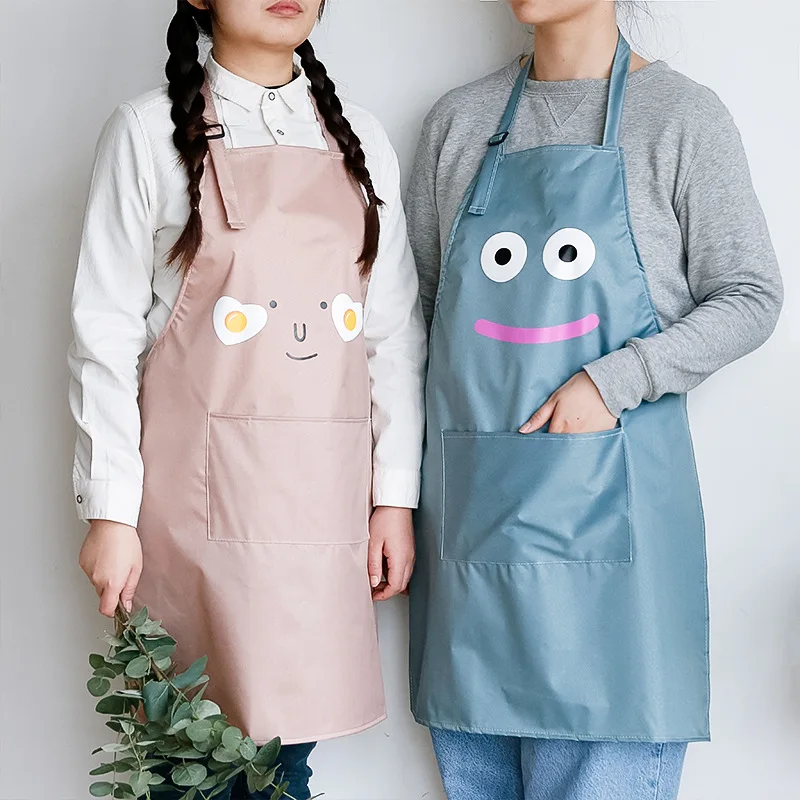 

Waterproof Apron Japanese and Korean Simple Style Kitchen Apron Household Apron Bib Kitchen Accessories