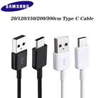 Оригинальный кабель для Samsung A21S M31S A30 A50 A60 A70 S10 S9 S8 Plus, 0,21,23 м, кабель для быстрой зарядки, USB C кабель для передачи данных для Galaxy Note 8 9 10
