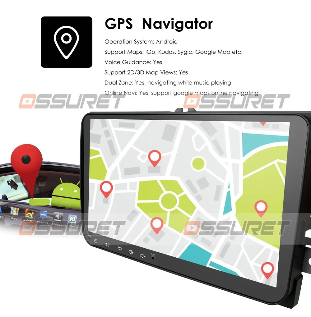Автомагнитола для VW Skoda Octavia golf 5 6 touran passat B6 jetta polo tiguan RDS стерео система на Android 10 с 9