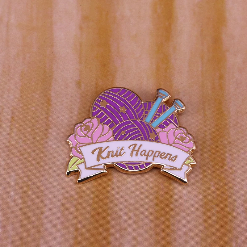 Эмалированная булавка для вязания идеальный аксессуар вышивки | Украшения и