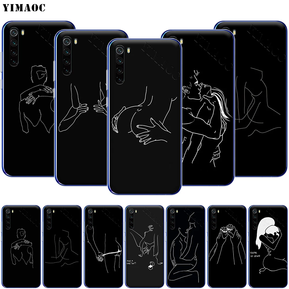 YIMAOC минималистичный линейный сексуальный чехол для телефона Xiaomi MI 9T 9 8 6 SE F1 CC9 CC9E A3