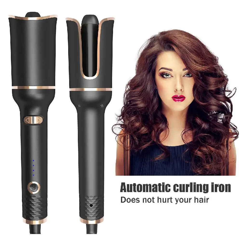 

Pro Spin Ceramic Rotating Curler for Curls Waves Portable Hair Styling Fast Heating Women Styler Automatic Hair Curling Iron