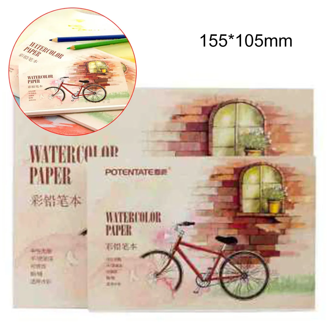 

12 Sheets Paper Sketchbook Hand Painted Book for Artist Student Sketch Painting Art Supplies