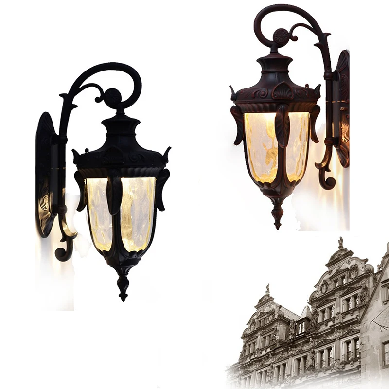 Европейские Уличные светильники водонепроницаемые настенные американские