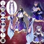 Аниме игра Genshin Impact Keqing deguотовский парик косплей костюмы Хэллоуин костюмы униформы для женщин 1 комплект аниме одежда