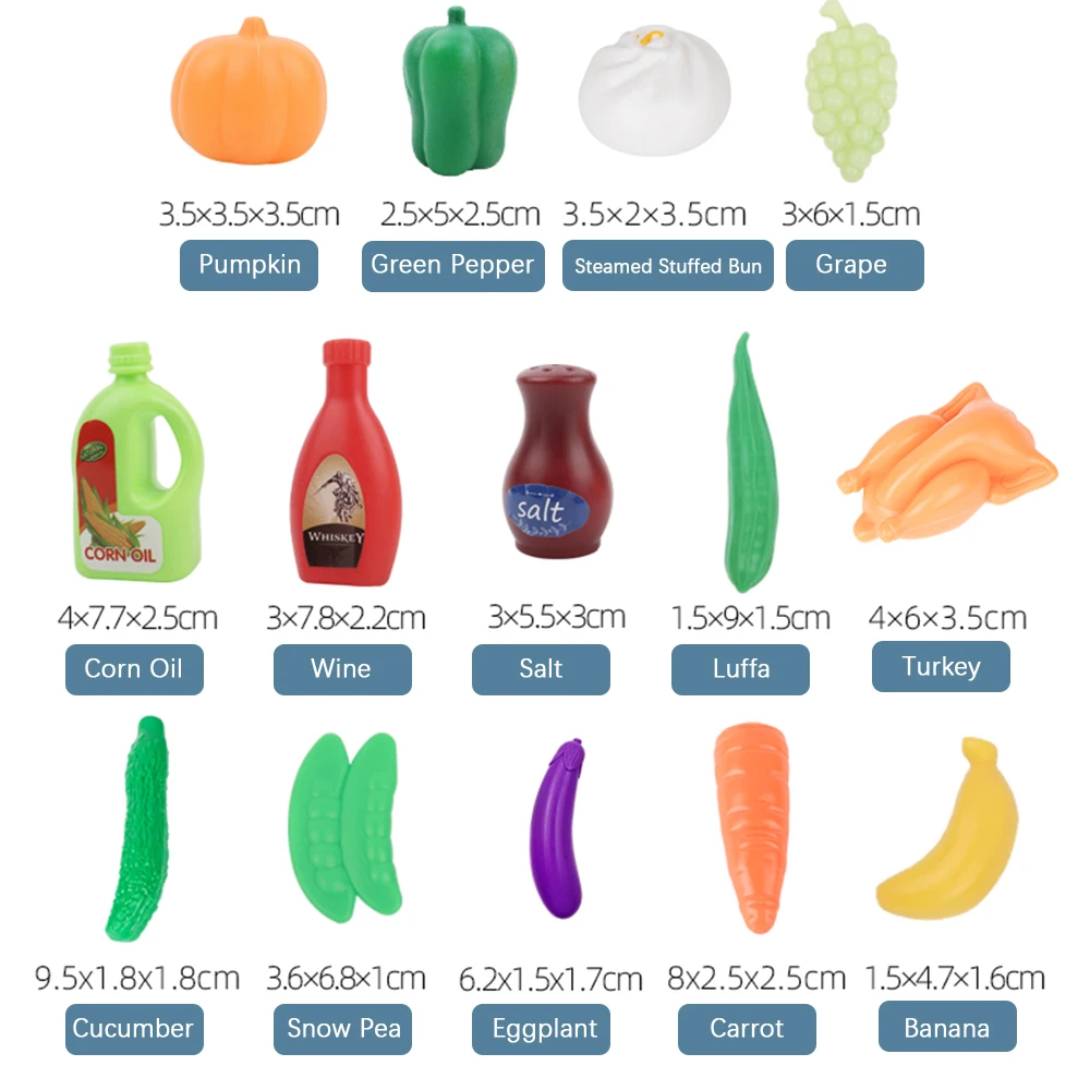 42 шт. кухонный комплект детей шеф повар роль Playset набор кухонной посуды ролевые