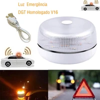 dgt usb rechargeable emergency beacon light v16 approved dgt help flash magnetic induction strobe flashing light car accessories