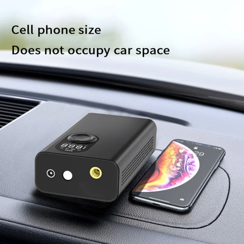 

Mini Wireless Air Tire Inflator Usb Rechargeable 2000mAh With LED Light 12V DC Air Compressor Portable Electric Air Bicycle Pump