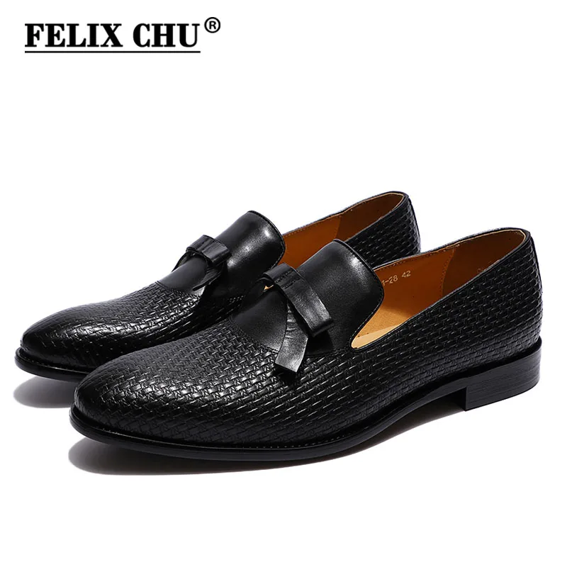 Феликсом лак CHU модные мужские туфли с украшением-бантом для свадьбы мокасины
