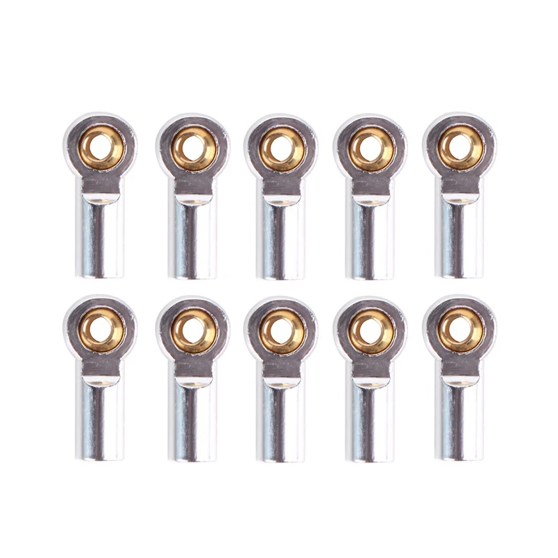 

20Pcs Metal M3 Link Tie Rod End Ball Joint for 1/10 RC Car Crawler AXIAL SCX10 D90 D110 Tamiya CC01,Blue & Silver