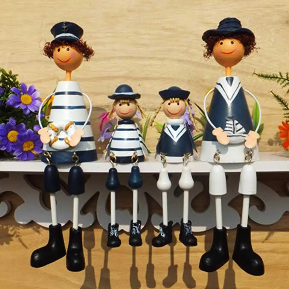 2 шт деревянные морские Семейные подвесные кукольные ремесла домашний декор день