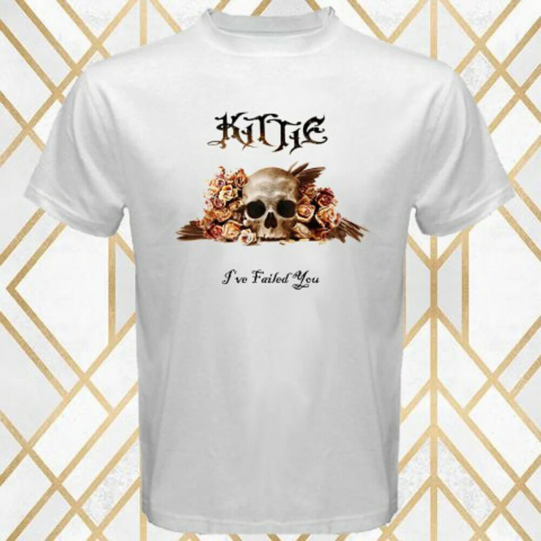Металлический ремешок Kittie I 'd Suede You Album Cover мужские белые топы Футболка размер S 3XL