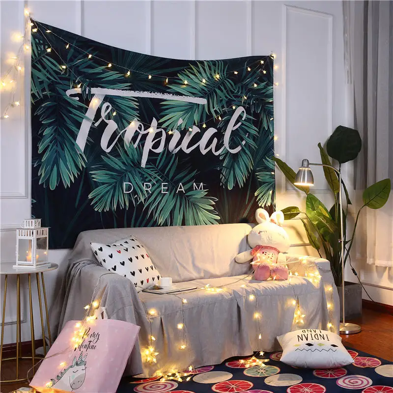 1 шт. кран кокосовых пальм гобелен с изображением листьев настенный маленькие