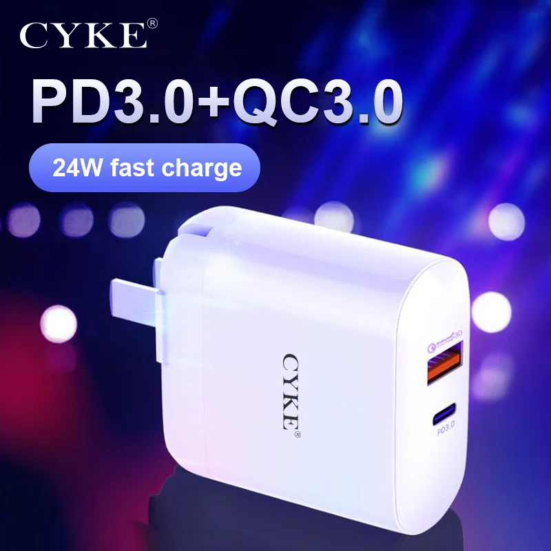 

CYKE PD USB Charger Fast Charge PD 3.0 Fast Charger Universal Plug Adapter for iPhone 11 X XR XS 8 Xiaomi Mi 9