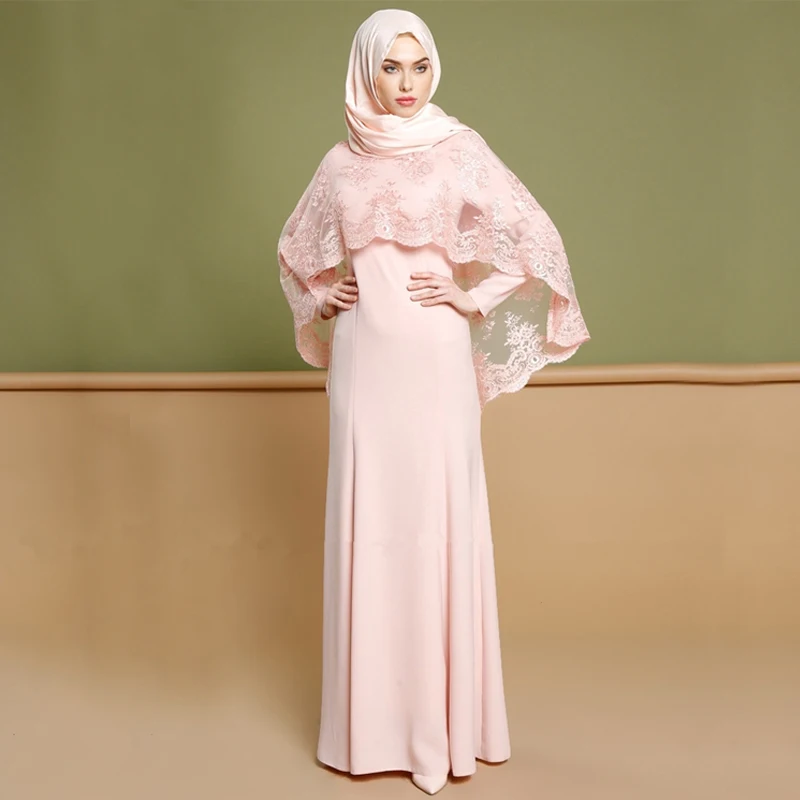 

Plus Size Vestidos Abaya Muslim Kaftan Women Two Piece Sets Shawl Hijab Dress Dubai Turkish Islam Clothing Musulman Dress